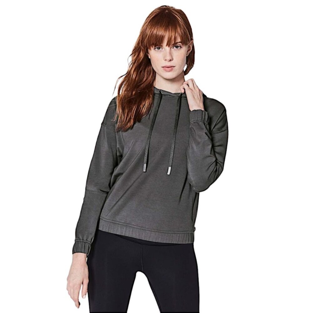 Lululemon Twisted & Tucked Pullover Hoodie in Dark Shadow EUC - Size 2